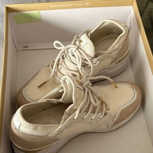 Michael Kors Beige and Cream Women's Sneakers